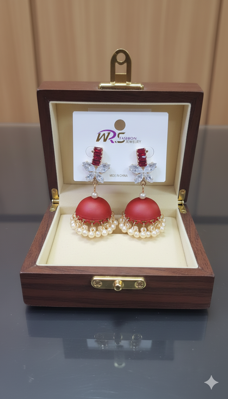 Pearl Jhumka Earrings