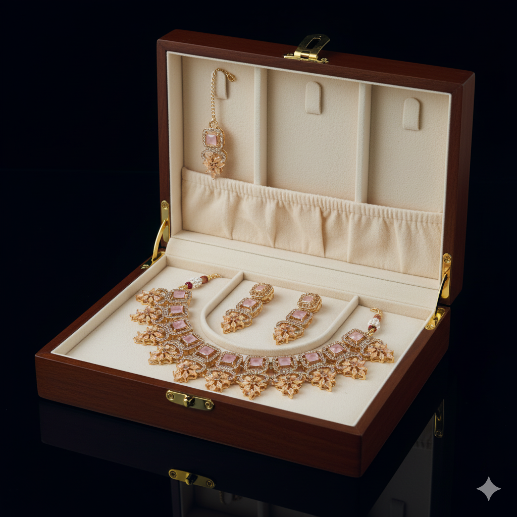 Kundan Style Necklace Set