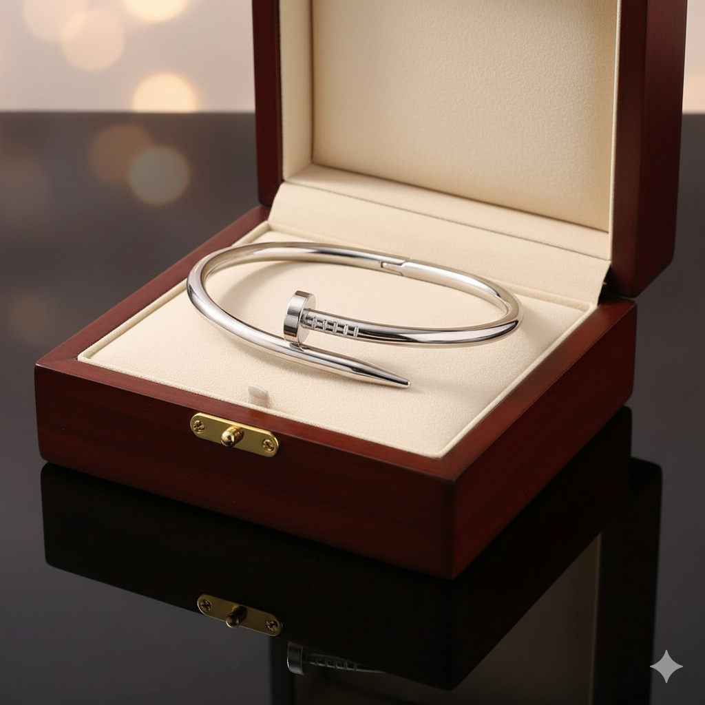 Signature Nail Design Cuff Bangle