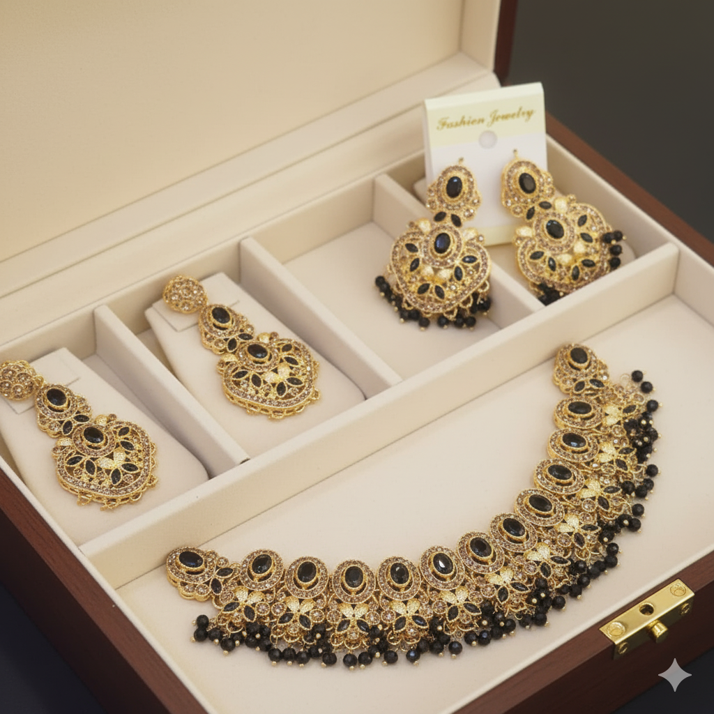 The Garden Jewel Collection: Vivid Red & Emerald Accessories