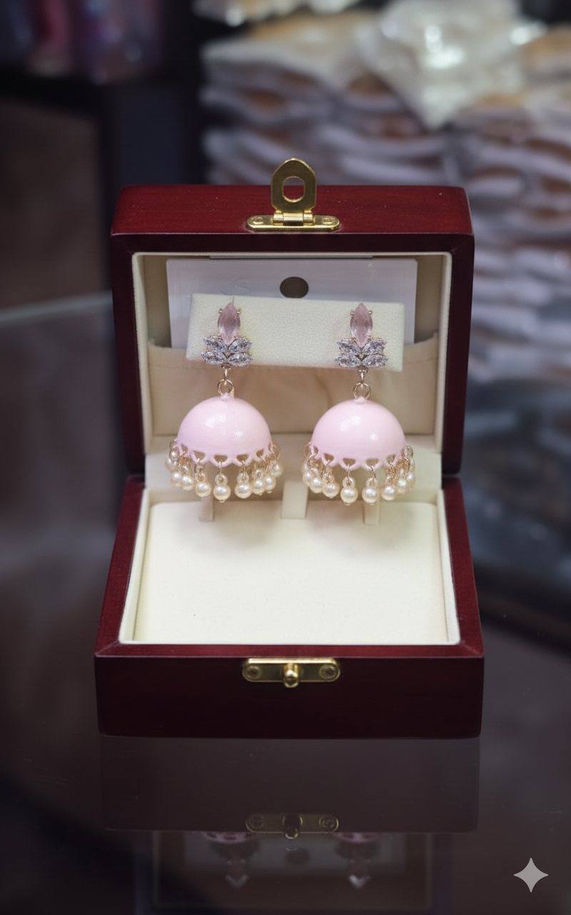 Pearl Jhumka Earrings
