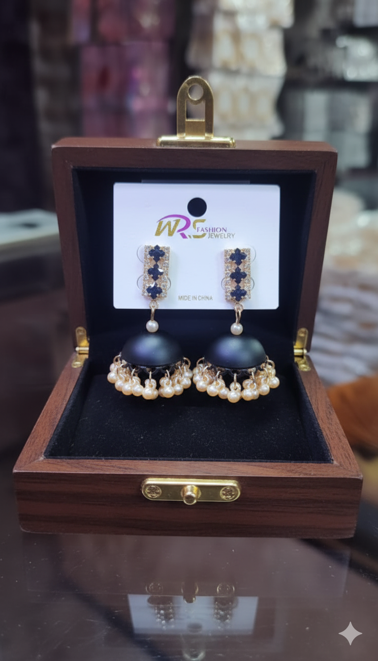 Pearl Jhumka Earrings
