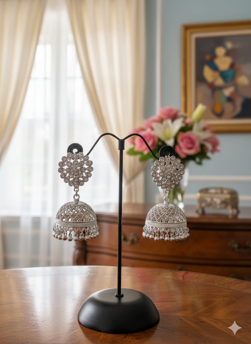 The Heritage Bloom Jhumka Earrings